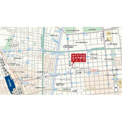 セイワマンスリー丸の内駅前プレミア H▲2019年2月築▼【禁煙🚭・駅1分・wi-fi無料・宅配ＢＯＸ有・管理人日勤常駐】の物件地図