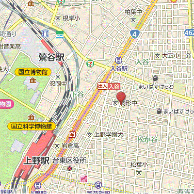 グッドステイ上野・入谷スカイガーデン▽『築浅・1LDK・40平米・駅5分・ローテーブル・ソファ』【エグゼクティブ】の物件地図