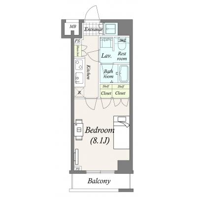 【TM新宿パークサイド/SP2】広々27.91㎡・最寄駅徒歩1分の好立地・A1タイプ・独立洗面・テレワークにも♪の物件地図