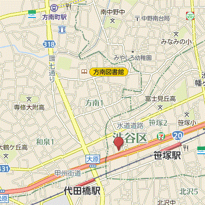 マンスリーリブマックス京王線・笹塚グランド■【セパレート】≪スタンダードシリーズ≫の物件地図