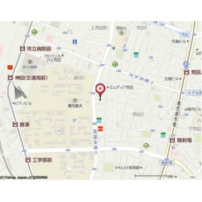エントピア荒田3の物件地図