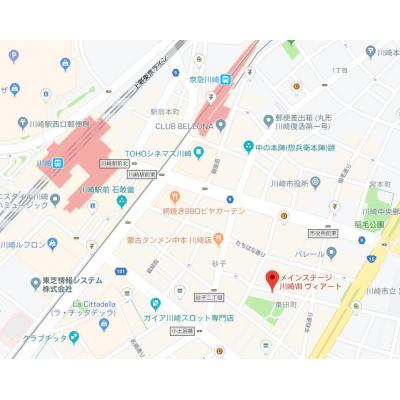 ◆ONEBAG川崎Ⅰ【スタイリッシュシリーズ】ペット可物件！築浅人気物件！◆の物件地図