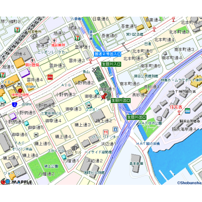 トラスト三宮13【三宮徒歩9分　築浅でおすすめ☺✨】の物件地図