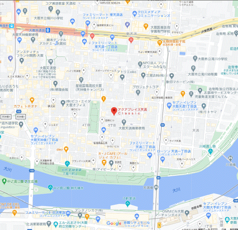 マンスリーリブマックス大阪天満クラシック▲【浴室乾燥機・独立洗面台・2口ＩＨコンロ】≪スタンダードシリーズ≫の物件地図