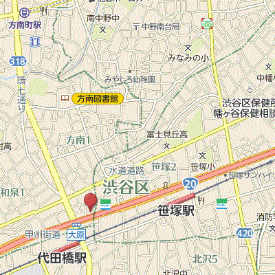 グッドステイ代田橋・渋谷笹塚スカイガーデン◎『22平米・駅5分・築浅・Wi-Fi無制限・独立洗面・浴室乾燥付』【デラックス】の物件地図