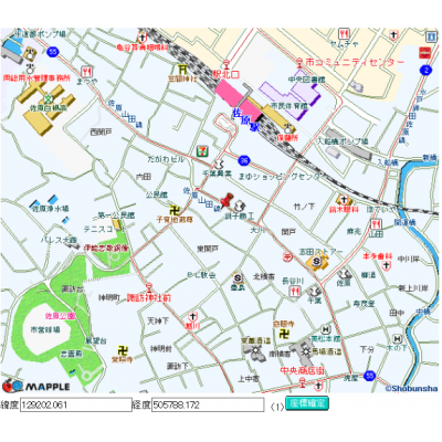 ロイヤルパレスの物件地図