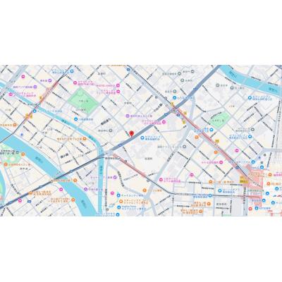 ★ルームイン祇園Ⅲ★博多駅徒歩圏内！アクセス良好★家具家電付き＆Wi-Fi完備★の物件地図