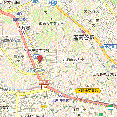 マンスリーリブマックス文京音羽レオーネ▲『25平米・築浅・駅5分』【Wi-Fi無制限・ローテーブル・ソファ】≪プレミアムシリーズ≫の物件地図
