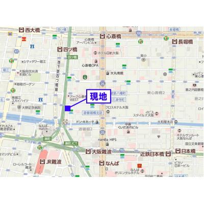 「心斎橋・なんば駅」近く｜コンビニ目の前Ⅶの物件地図
