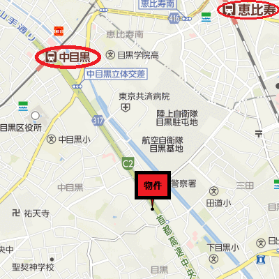 グッドステイ中目黒・山手通り■【ベーシック・浴室乾燥付】の物件地図