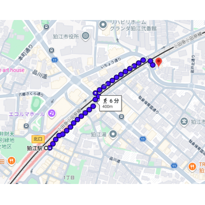 東都マンスリー狛江（マノア狛江Ⅱ）【Wifi無料！2人入居可！】の物件地図