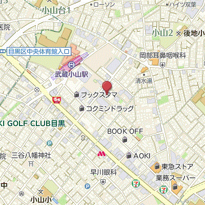 グッドステイ武蔵小山グランヴァン■『駅4分・シャワールーム』【ライト】の物件地図