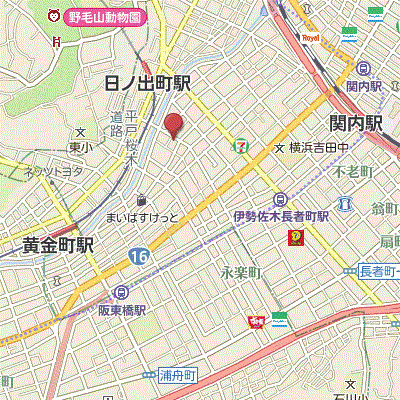マンスリーリブマックス日ノ出町・横浜関内ヴェルステージ★『駅4分』【浴室乾燥付】≪エクセレントシリーズ≫の物件地図