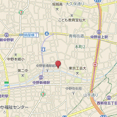 マンスリーリブマックス中野新橋駅前グランヴァン■『駅4分』【温水洗浄便座】≪スタンダードシリーズ≫の物件地図