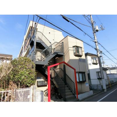 ユニオンマンスリー航空公園駅前１　205　1K・シングル☆人気の角部屋♪モニター付きインターフォン完備♪デスク＆チェア付き♪の物件地図