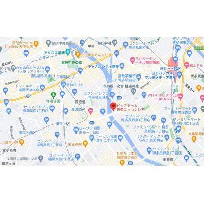 天神と博多の中間！どちらも歩いて行けます♪　光インターネット使い放題です！！の物件地図