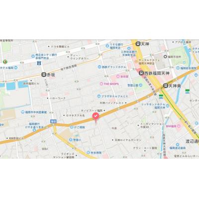 エスリード天神の物件地図
