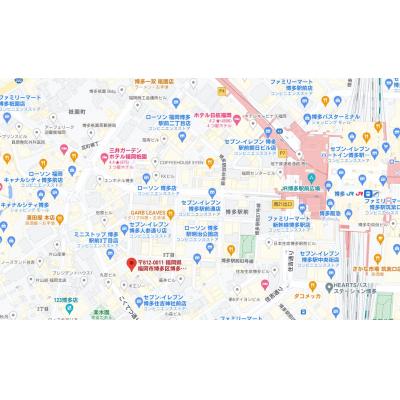 【7月入居限定】30日以上利用料20％割引キャンペーン中！（最長3ヶ月まで）★カード決済可★博多駅徒歩7分・キャナルシティ博多至近・1日/6,000円（30日以上ご利用の場合）・人気のマンションです！の物件地図