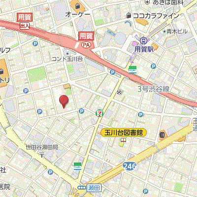 グッドステイ世田谷用賀リルシア□『禁煙ルーム・駅5分・25平米・Wi-Fi無制限・ローテーブル・ソファ』【デラックス】の物件地図