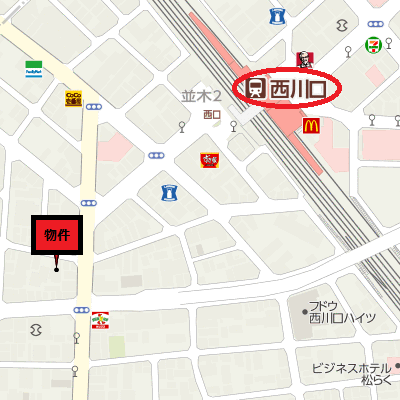 マンスリーリブマックス西川口ステーションフロント■『禁煙ルーム・駅徒歩3分』【独立洗面・浴室乾燥付】≪エクセレントシリーズ≫の物件地図