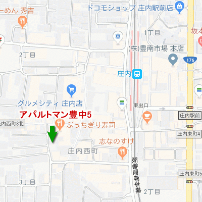 AP豊中5【禁煙ルーム★オートロック付き★デスクチェア設置物件！在宅ワーク・テレワークにおススメです！】の物件地図