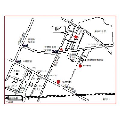 リベストマンスリー吉祥寺６【Wifi無料・独立洗面台有】の物件地図