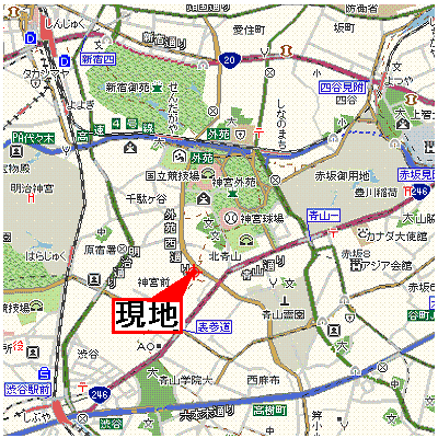 マンスリーリブマックス青山外苑前ステイ□『禁煙ルーム・駅5分』【UBタイプ】≪スマートシリーズ≫の物件地図