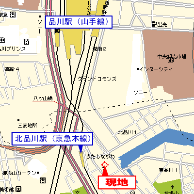 グッドステイ北品川駅前レジデンス■『禁煙ルーム・23平米・駅2分・セパレート』【ベーシック】の物件地図
