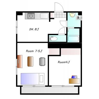 グランマンスリー新前橋町ⅡR301【新前橋駅から徒歩5分‼】の物件地図