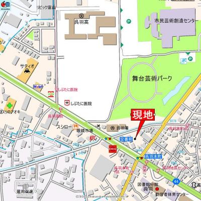 アパマートマンスリー富山市 呉羽駅 Wi-Fi無料 1DK (aab)の物件地図