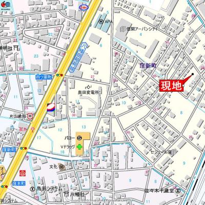アパマートマンスリー富山駅北 窪新町P Wi-Fi無料 1K (ae)の物件地図