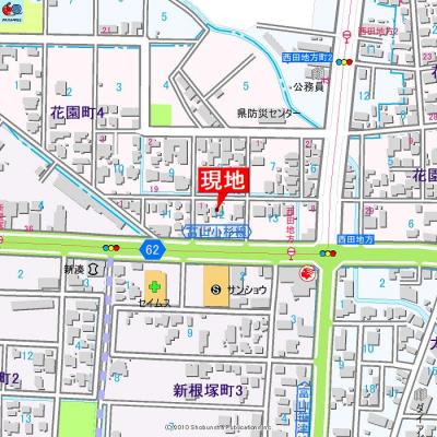 アパマートマンスリー富山市 花園町 1K (bbb)の物件地図