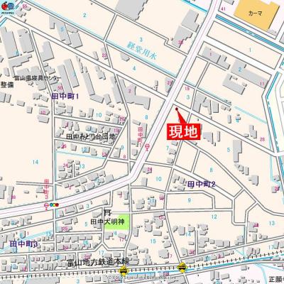 アパマートマンスリー富山市 田中町 Wi-Fi無料 1DK (bb)の物件地図