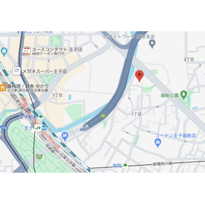 王子駅徒歩圏の貸切一軒家！ファミリーにおすすめ！家具家電付き！外国人可能！の物件地図