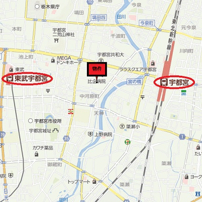 グッドステイ宇都宮WEST△『禁煙ルーム・UBタイプ』【ライト】の物件地図