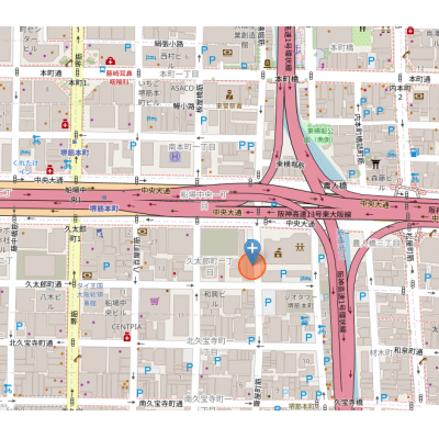 ®マンスリー堺筋本町　*.✿駅近・中央区のど真ん中に住む❢・オートロック・WiFi爆速*.✿の物件地図