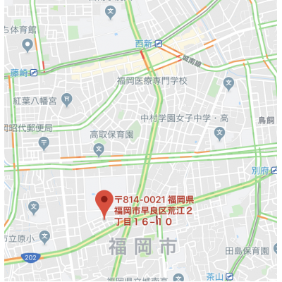 プチメゾン荒江　D　【🚘🅿　駐車場要確認】【💻NET無料】　の物件地図
