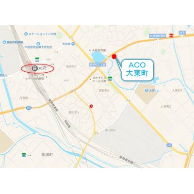 ＡＣＯ大東町　☆ＪＲ本線大府駅まで徒歩１３分☆の物件地図