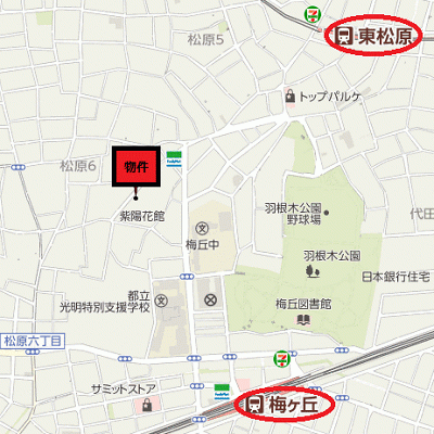 グッドステイ世田谷松原■『禁煙ルーム・25平米・独立洗面』【ベーシック】の物件地図