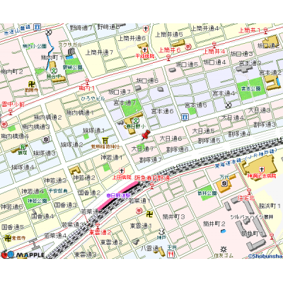 トラスト三宮東8【角部屋♪日当たり良好♪駅近★】の物件地図