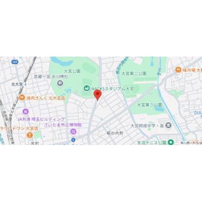 Kマンスリー大宮駅前(大宮区)の物件地図
