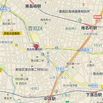 グッドステイ落合南長崎駅前デザイン▲『禁煙ルーム・1R・26平米・駅1分・Wi-Fi無制限・独立洗面・浴室乾燥付』【ハイクラス】の物件地図
