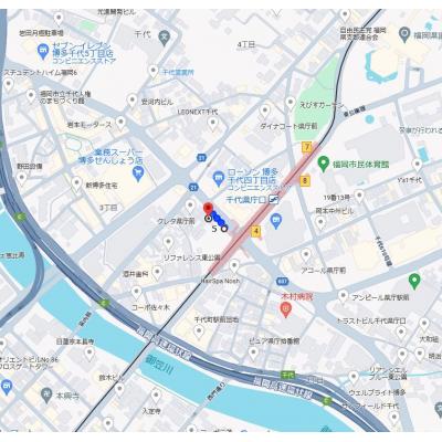 予約７月～ ダイナコート千代県庁口／SR２号室の物件地図
