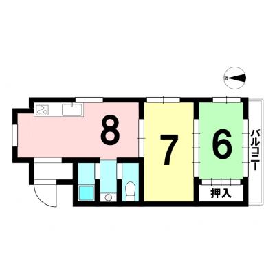 【名古屋市中川区/中島駅徒歩8分/駐車場/角部屋/バストイレ別・独立洗面台/全居室6帖以上】リバーサイド荒子 102号室 ファミマンの物件地図