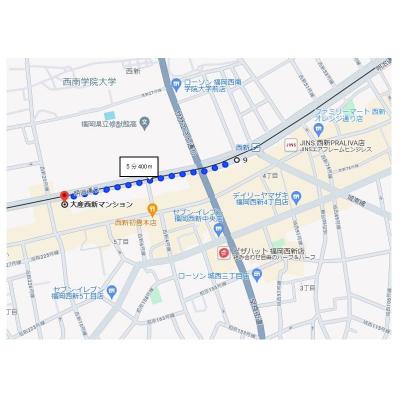 大産西新マンション　Cの物件地図