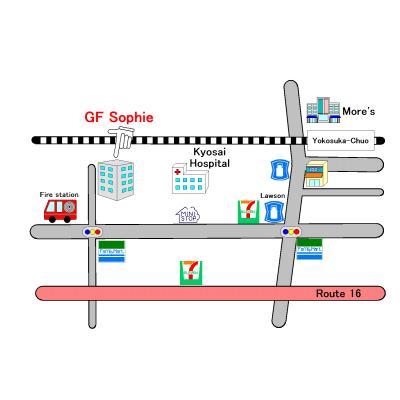 神田屋マンスリー／駅徒歩10分！家具家電生活用品付き／GFソフィ／長期割引ありの物件地図