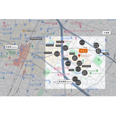 池袋のランドマークに住む！サンシャインシティプリンスホテル［セミダブル(禁煙) （４）］の物件地図