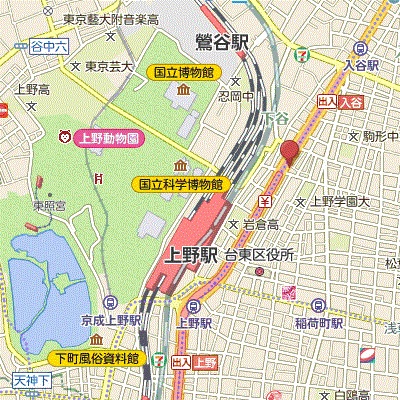 グッドステイ上野NORTHスカイガーデンⅡ■『禁煙ルーム・1K・25平米・ローテーブル・ソファ』【デラックス】の物件地図