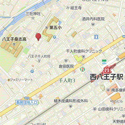 グッドステイ西八王子アンピール※『禁煙ルーム・1名入居限定』【ライト】の物件地図