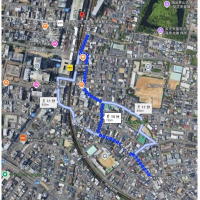 【✨🏰阪和線三国ケ丘駅まで徒歩10分】通勤・生活至便🏰✨♪家具家電付き🎏の物件地図